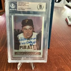 2003 Topps Gallery Autographed Signed Bill Mazeroski Pittsburgh Pirates #68
