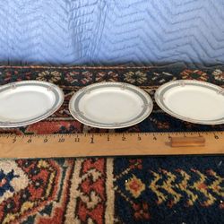 Limoges France Vintage Porcelain Plates Signed PL M Redon