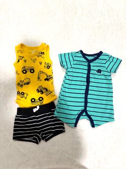 Carter's Baby Boy 3-Piece Outfit Set and Romper