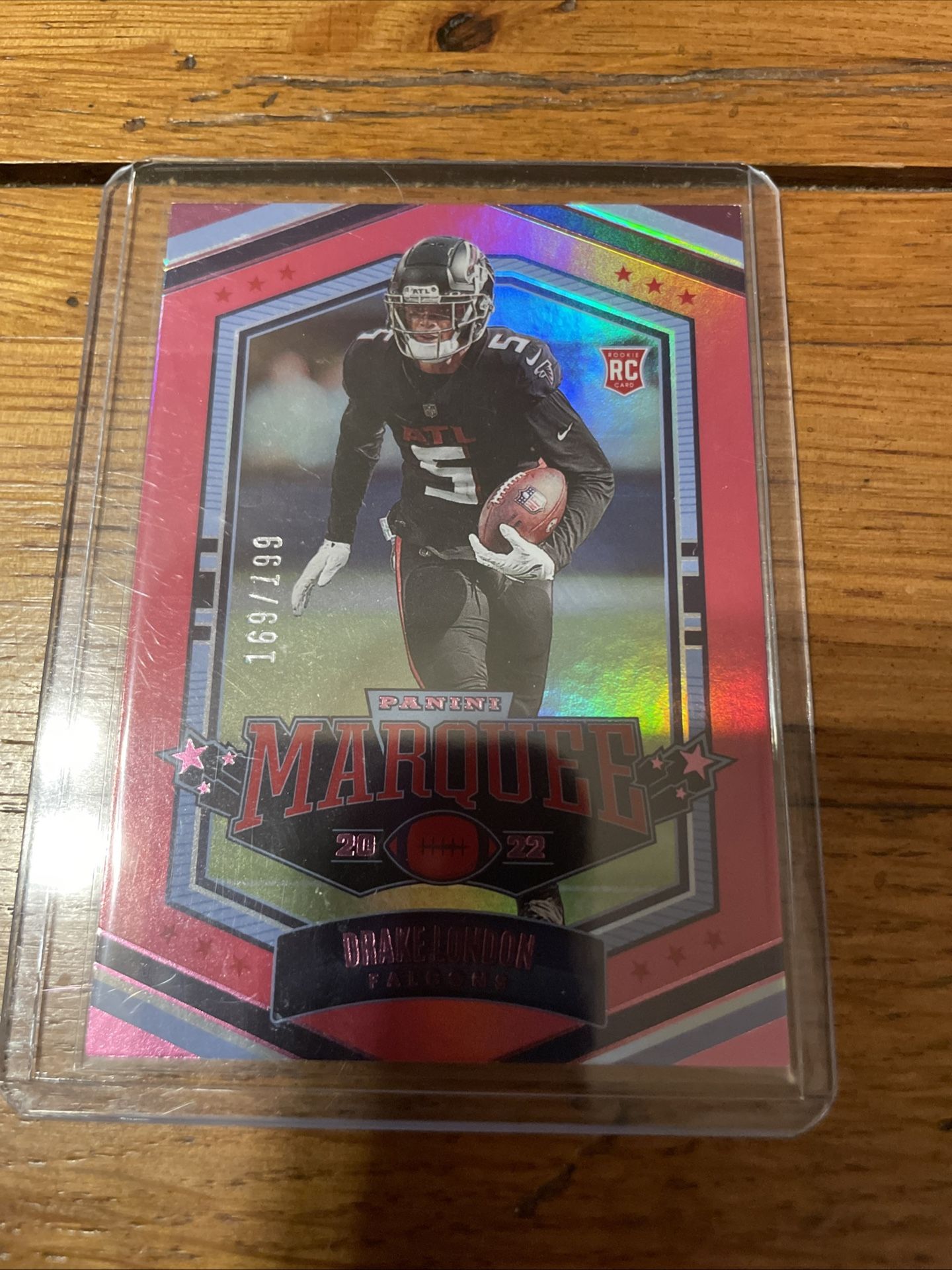 2022 Panini Chronicles Marquee RC Pink #MAR-44 Drake London Falcons /199