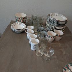Assorted  Dishes, Cups Bowls
