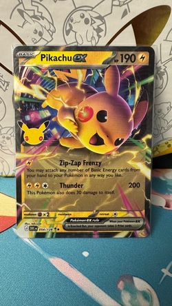 Pikachu EX - 054/128 - 30th Celebration (30C)
