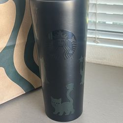 Starbucks Black Cat Tumbler