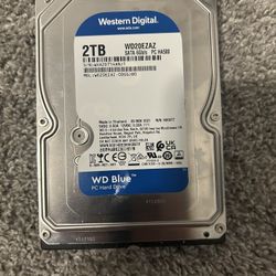 Western Digital (WD) - Blue 2TB Internal 3.5" SATA Hard Drive HDD for Desktops