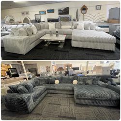 Teddy bear oversized sectional