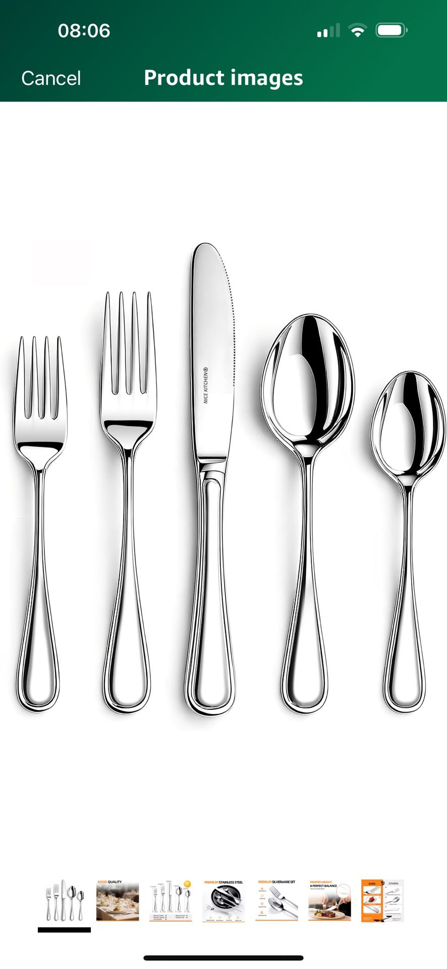 Brand New Silverware set for 8,40 Pieces Premium Stainless Steel Silverware set,Mirror Polished Cutlery Set,Heavy Duty Flatware Set for 8