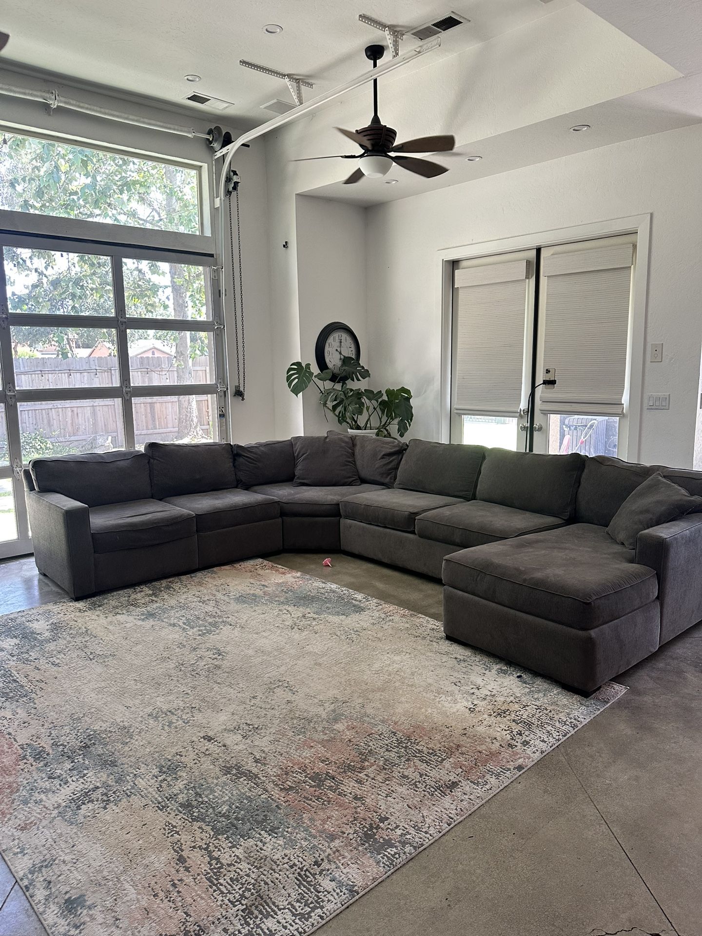 Macy’s Sectional couch gray