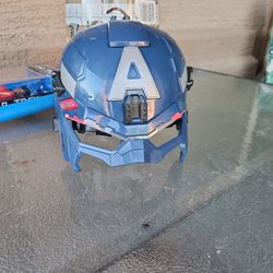 2013 marvel Captain America lighted mask adult or child size used 