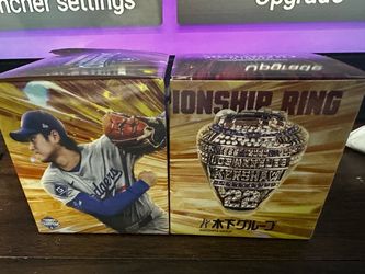 Shohei Ohtani and Clayton Kershaw World Series Rings