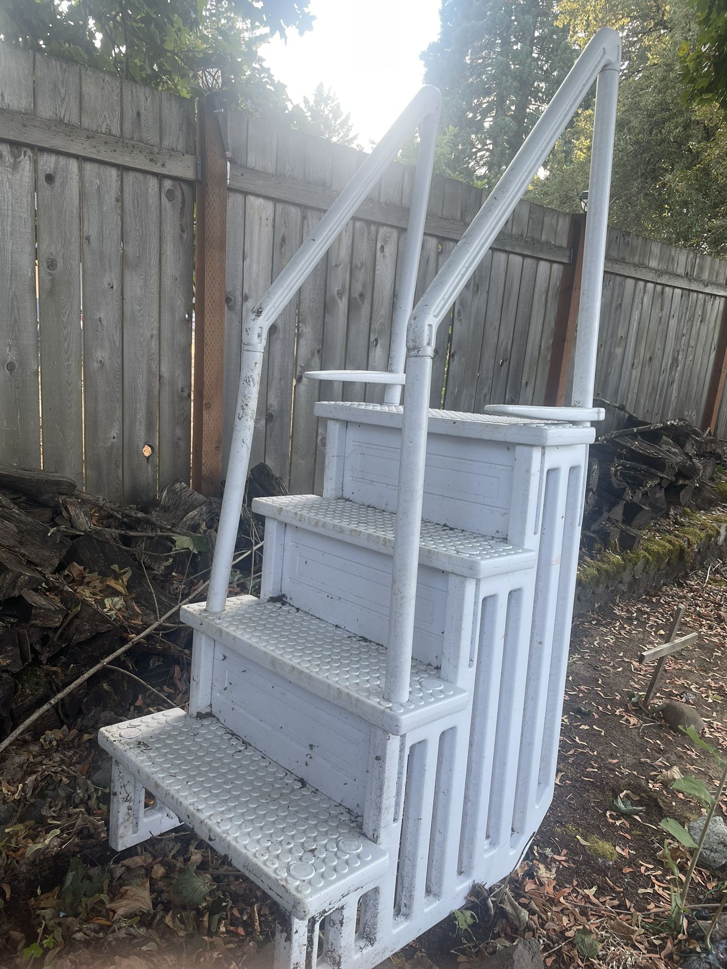 Large Ladder For Swimming Pool/ Been Sitting Outside But Barely Used