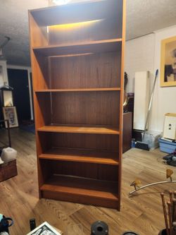 Teak book shelf