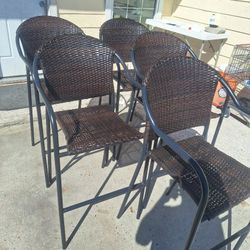 Handwoven Dark Brown Chairs 