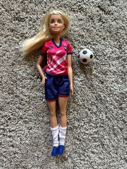 Barbie soccer doll