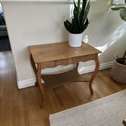 Antique Oak Library Table 