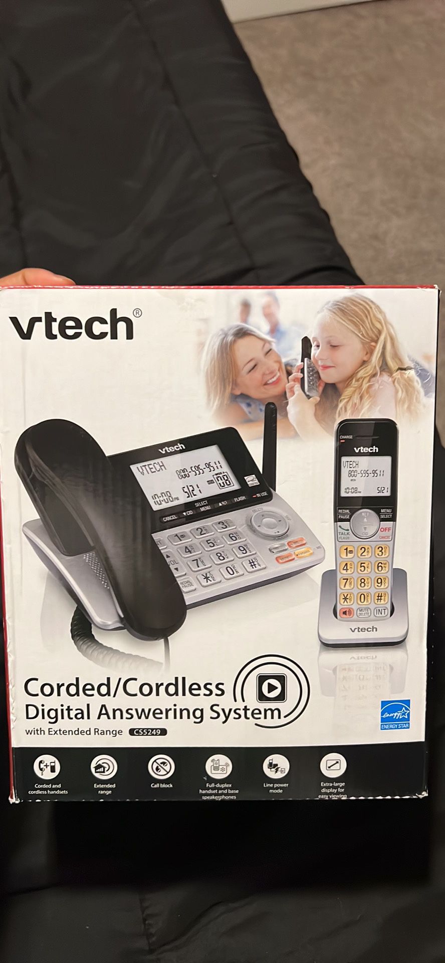 Cordless and Corded Phone Set