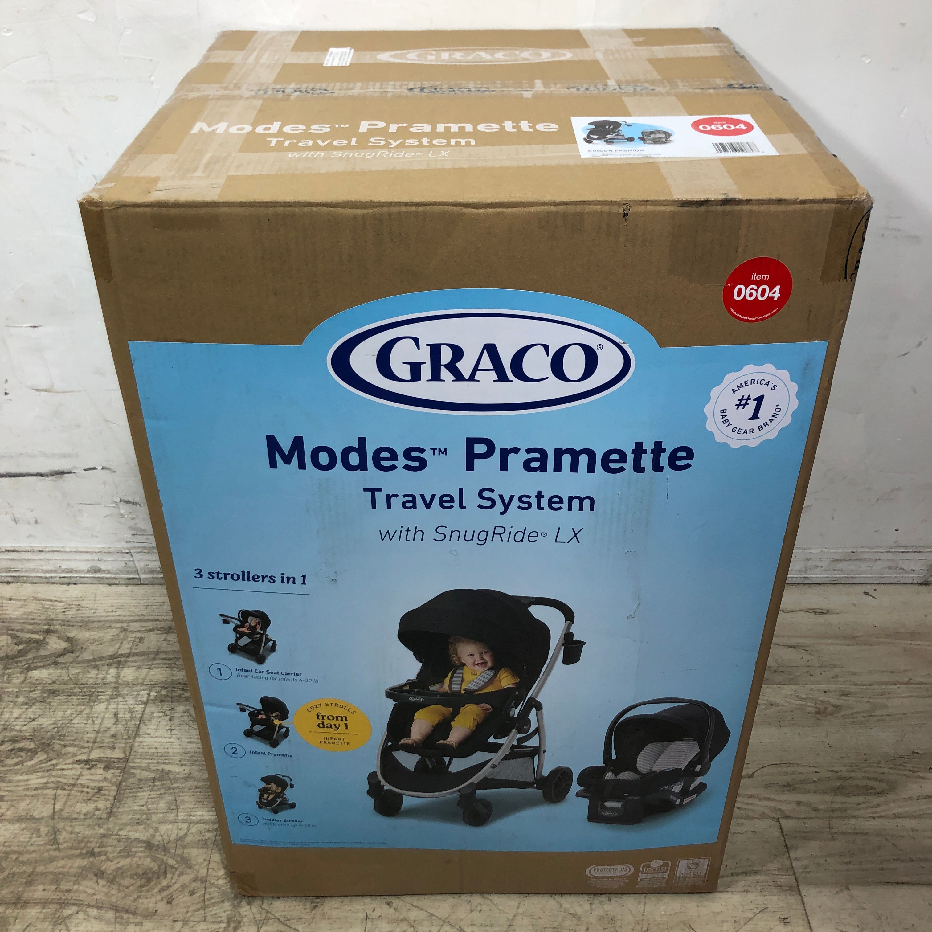 Graco Modes Pramette Travel System with Snugride LX - Black