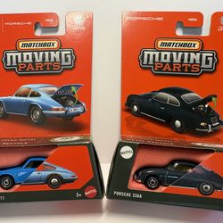 Matchbox moving parts Porsches (2)