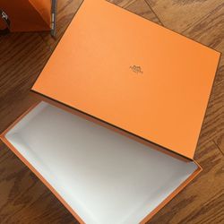 Authentic HERMES Gift Box & Paper Gift Bag