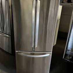 Lg 30”Wide French Style Stainless Steel Refrigerator 