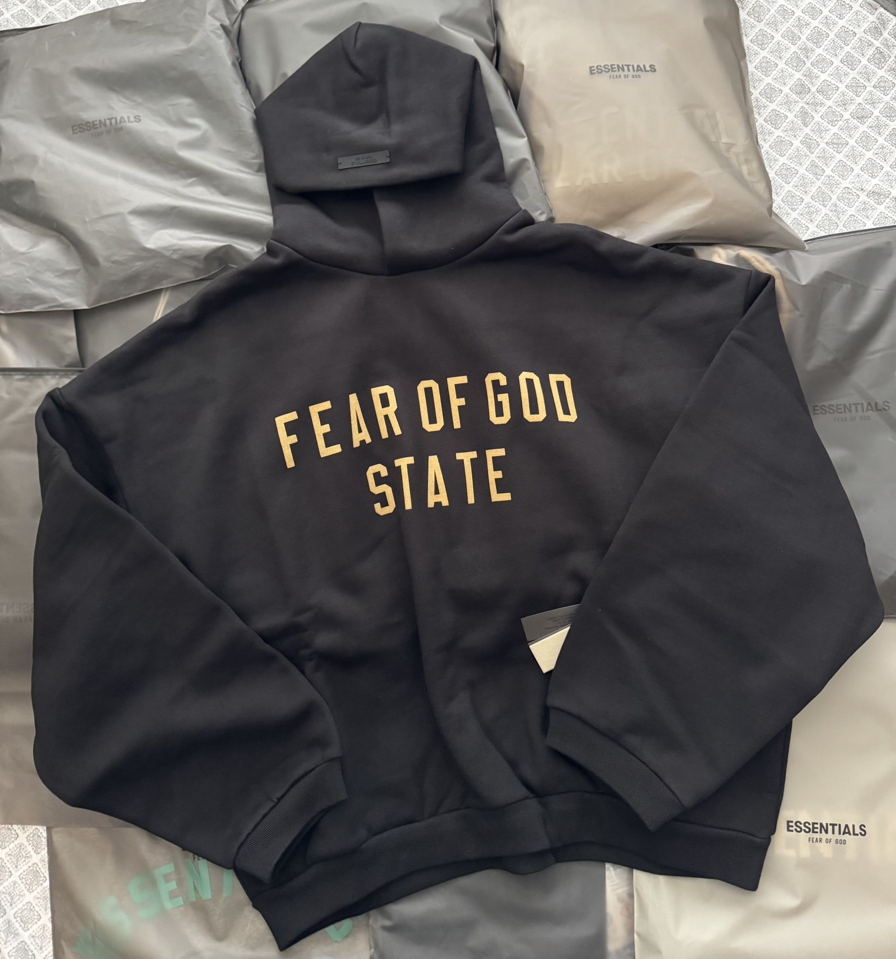 New Essentials Fear Of God State Fleece Hoodie XL