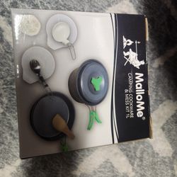 MalloMe Camping Cookware Mess Kit for Backpacking Gear – Camping Cooking Set. New