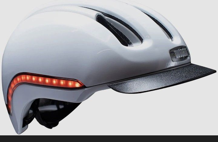 Nutcase light up Bike helmet white