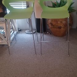 Pair of Stools. Seat 28" Cape Brand Made In Canada