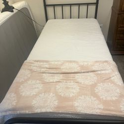 Twin Mattress And Frame (IKEA)