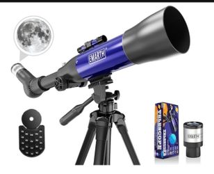 Telescope for Adults, 70x500mm AZ Astronomical Refractor Interstellar Telesocpe for Beginners Adults, Scope with Tripod, Phone Adapter, Star Finder, S