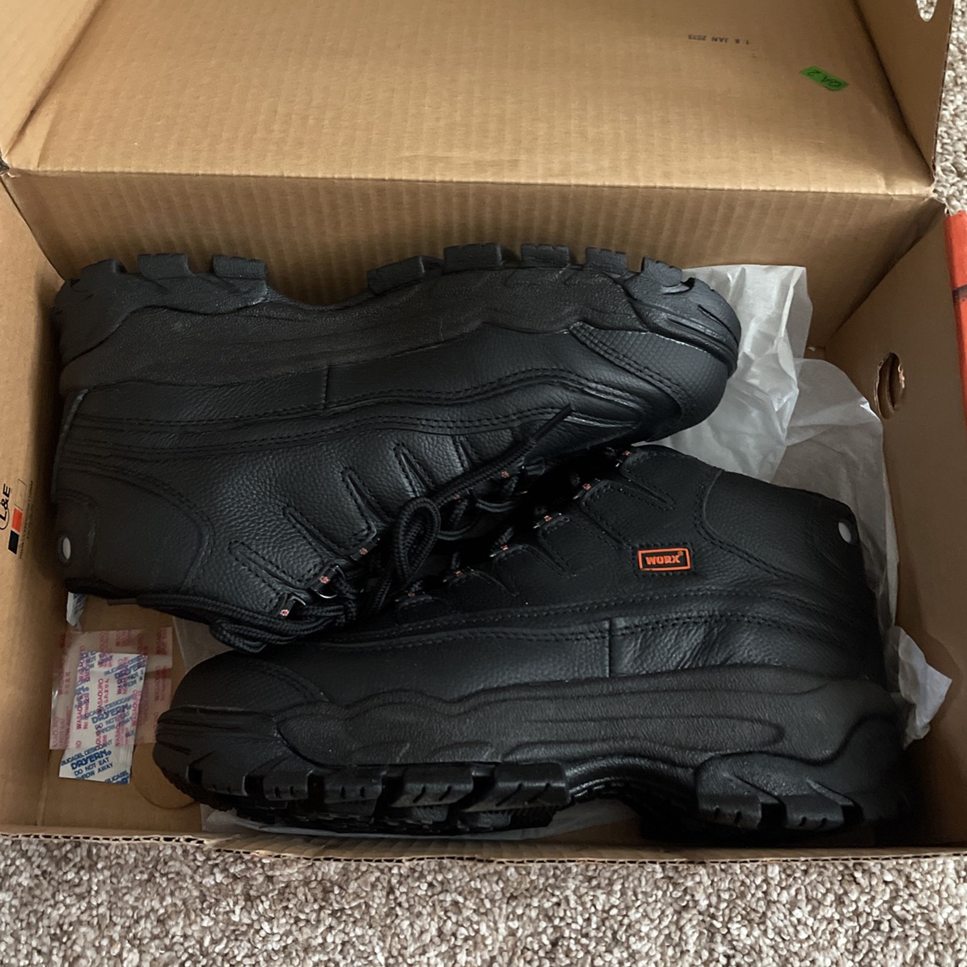 Steal Toe Boots Size 7 (Worx By Red Wing) 