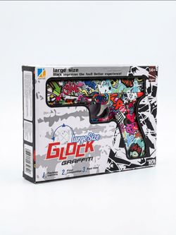 Large Size Graffiti Glock Water Toy Pistol