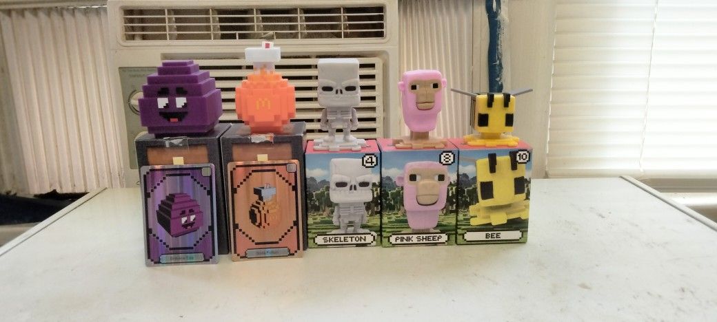 A Minecraft Movie McDonald's Happy Meal Toy Bundle