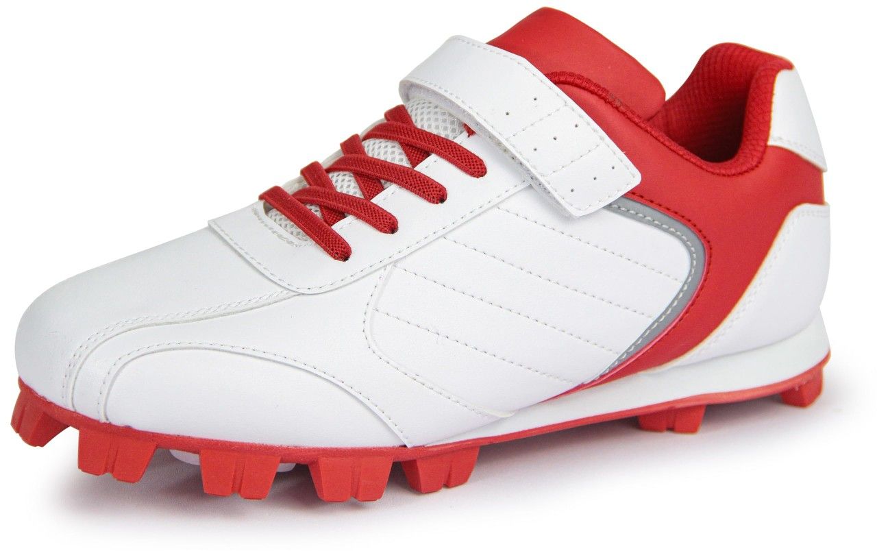 Size 5 Boys Cleats White & Red