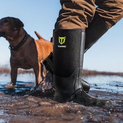 TIDEWE Puncture-proof work boots with steel toe and shank, waterproof, slip-resistant, 