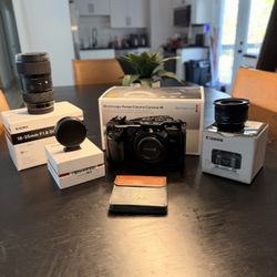 Blackmagjc Pocket Cinema 4K W/ 2 Lenses And Accessories