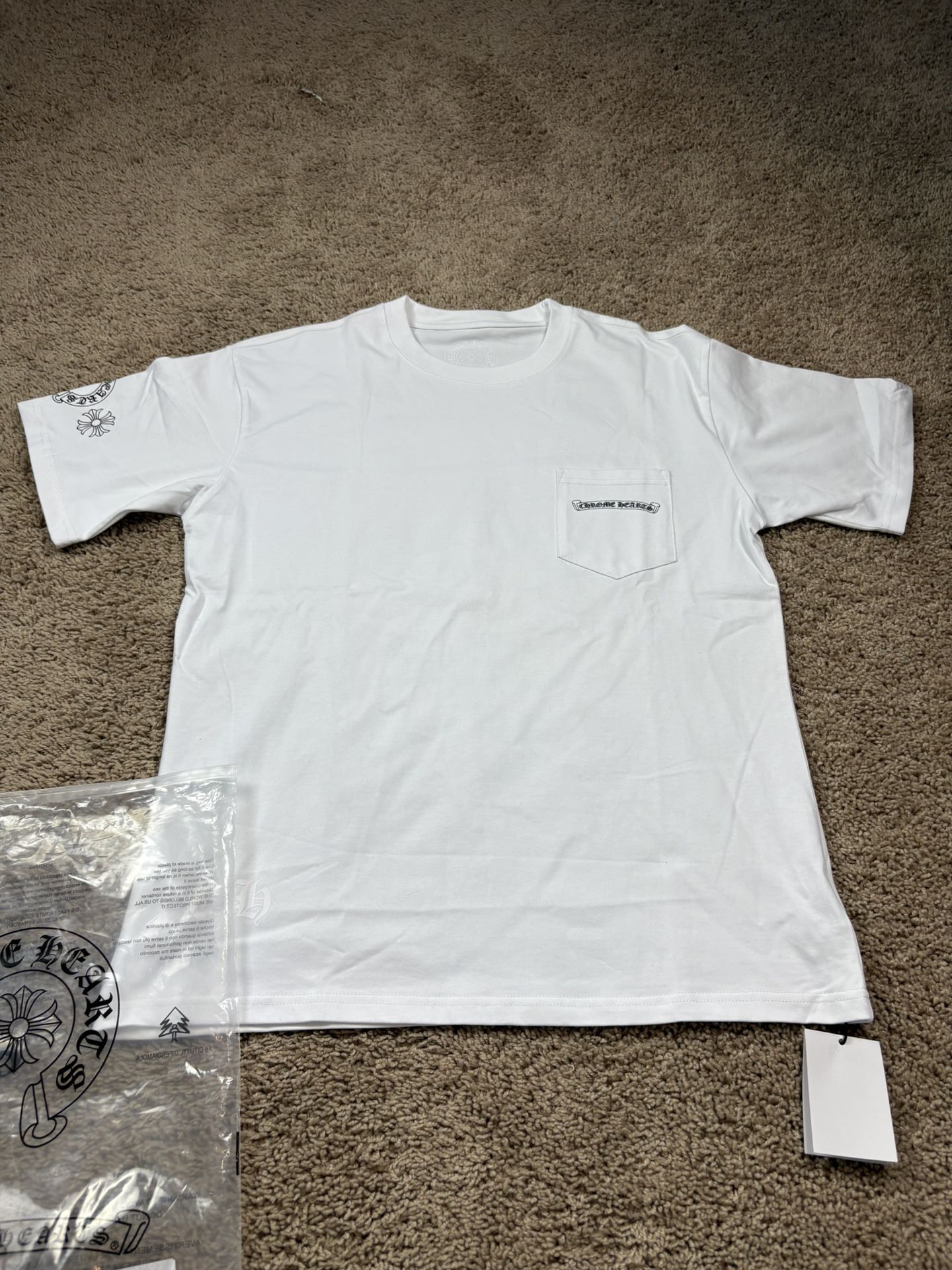 Chrome Hearts Shirt. Size: Large Men. Color: White