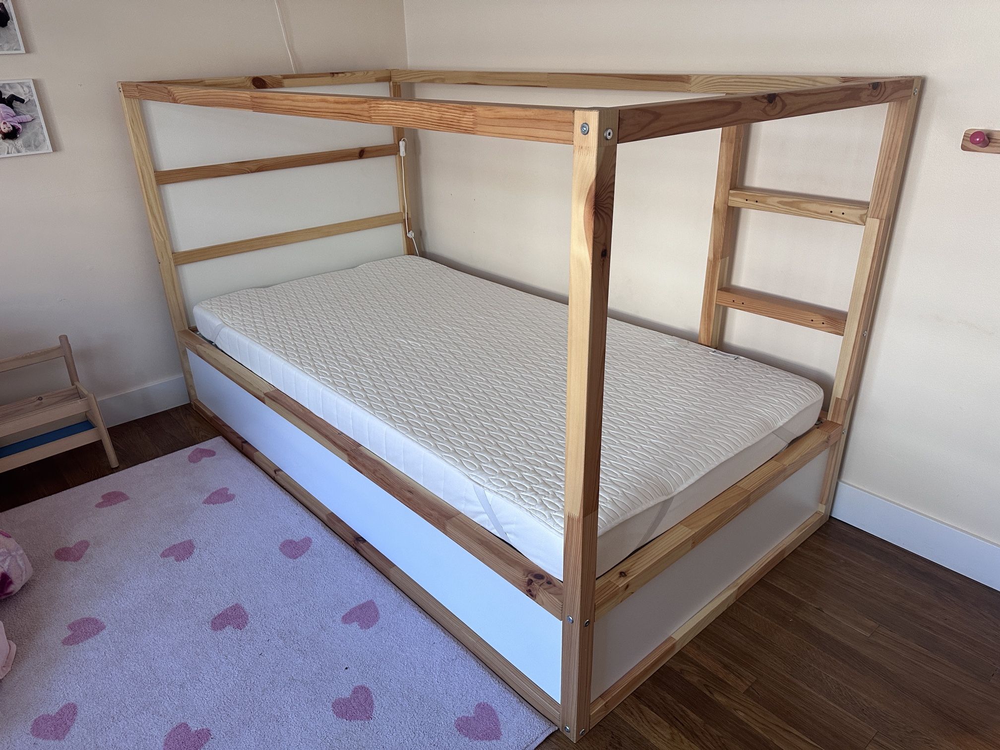 Ikea Kura Bed With Mattress And Waterproof Mattress Protector