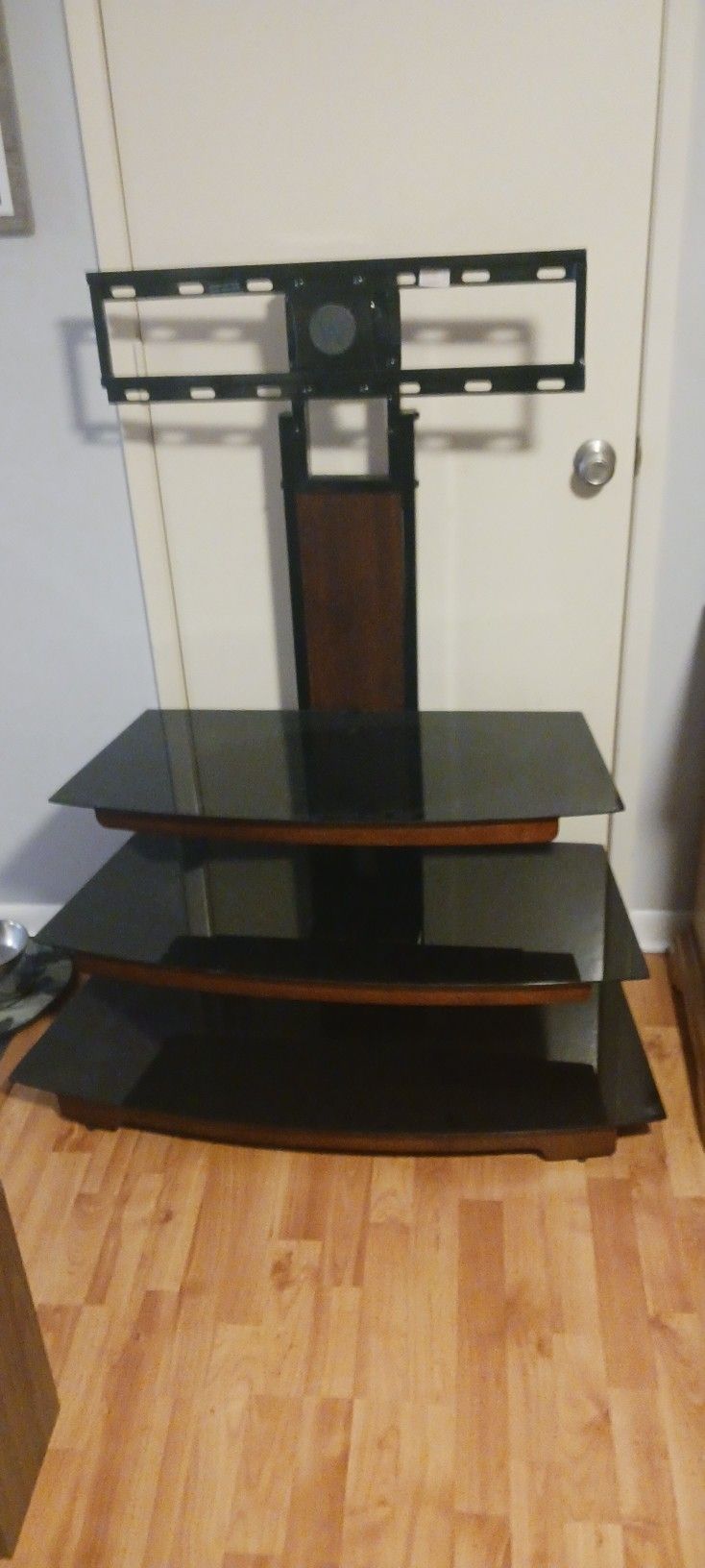 Three Tiered Smoked Glass TV Stand. Brand New,
