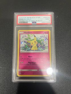 2019 POKEMON SM BLACK STAR PROMO TEAM UP SINGLE PACK BLISTERS MIMIKYU-HOLO PSA 9
