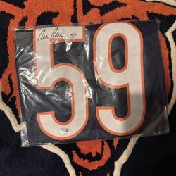 Ron Rivera Chicago Bears Signed XL Custom Jersey, Beckett Authenticated