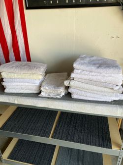 Bag of white towels