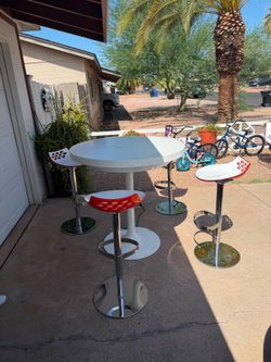Modern Bar Table & Chair Set – Perfect for Game Room, Patio, Events, or Man Cave! 🔥