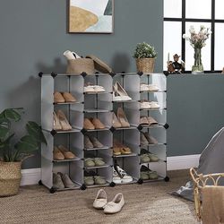 Shoe Rack Stand Storage Boot Sneaker Shelf Unit Cube Closet