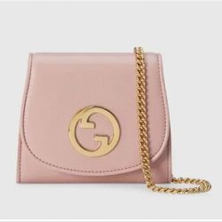 GG BLONDE CROSSBODY CHAIN WALLET 