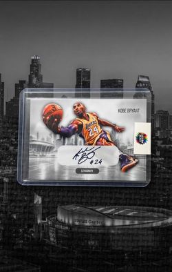 Custom Kobe Bryant #24 facsimile autographed Lithography Card