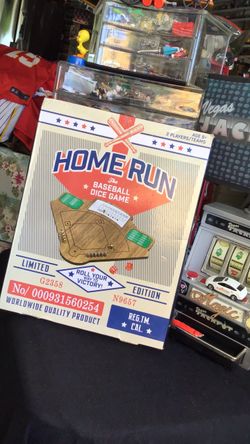 Collectible limited edition home run baseball dice game