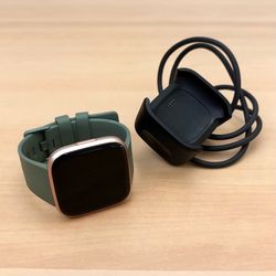 Fitbit Versa 2 with charging cord