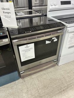 $2399 GE Profile Slide-In Electric induction and convection Range Stainless Steel