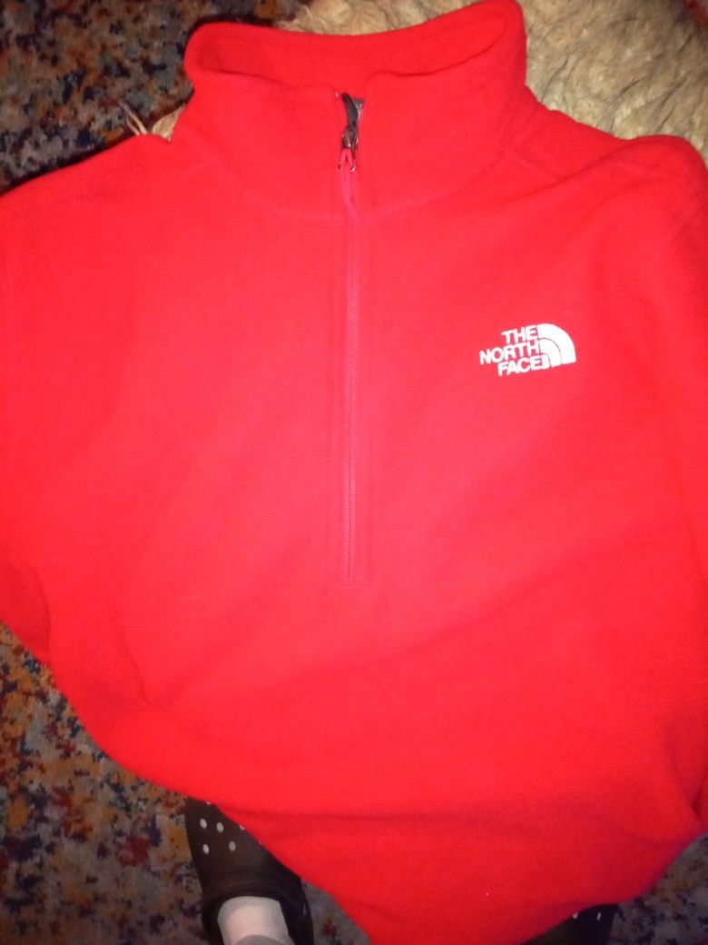 North Face Red Fleece/ Long Sleeve Jacket*NEW*