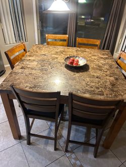 Marble table
